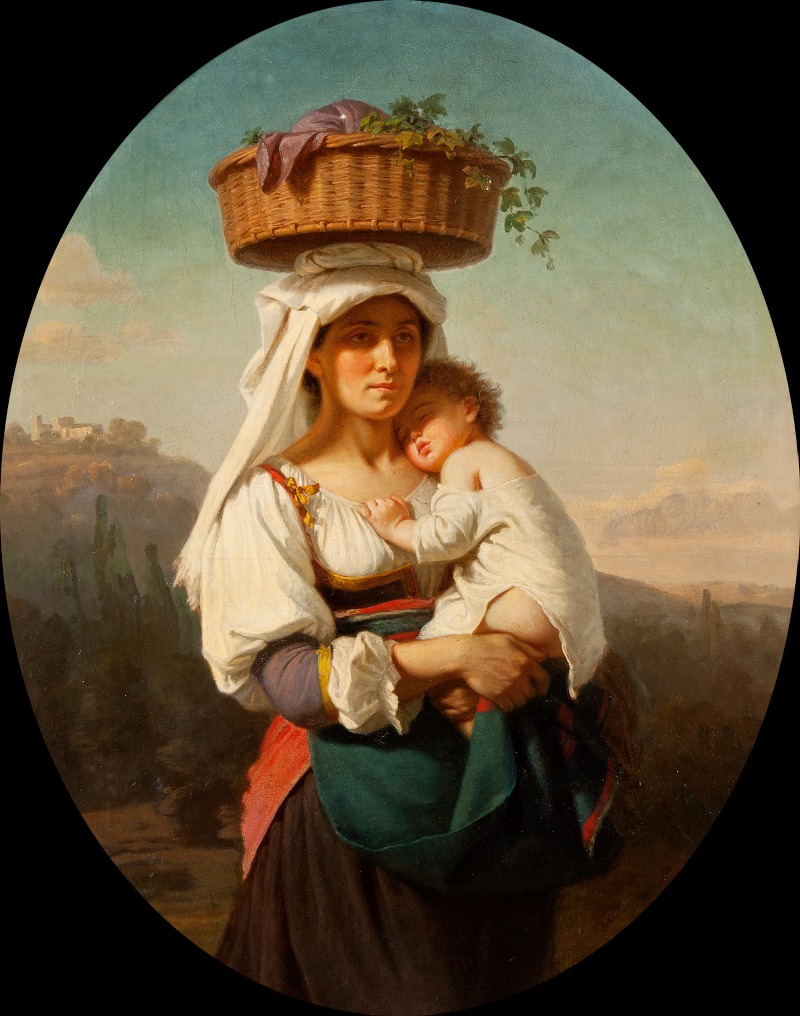Amalia Lindegren - Italian mother with child