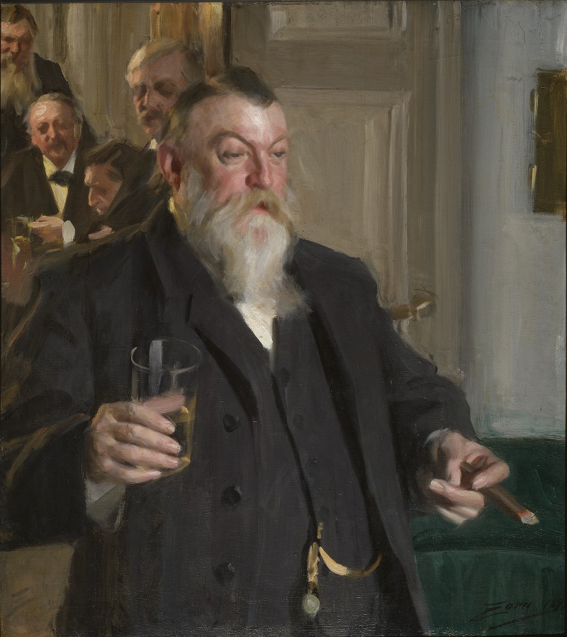 Anders Zorn - A Toast in the Idun Society