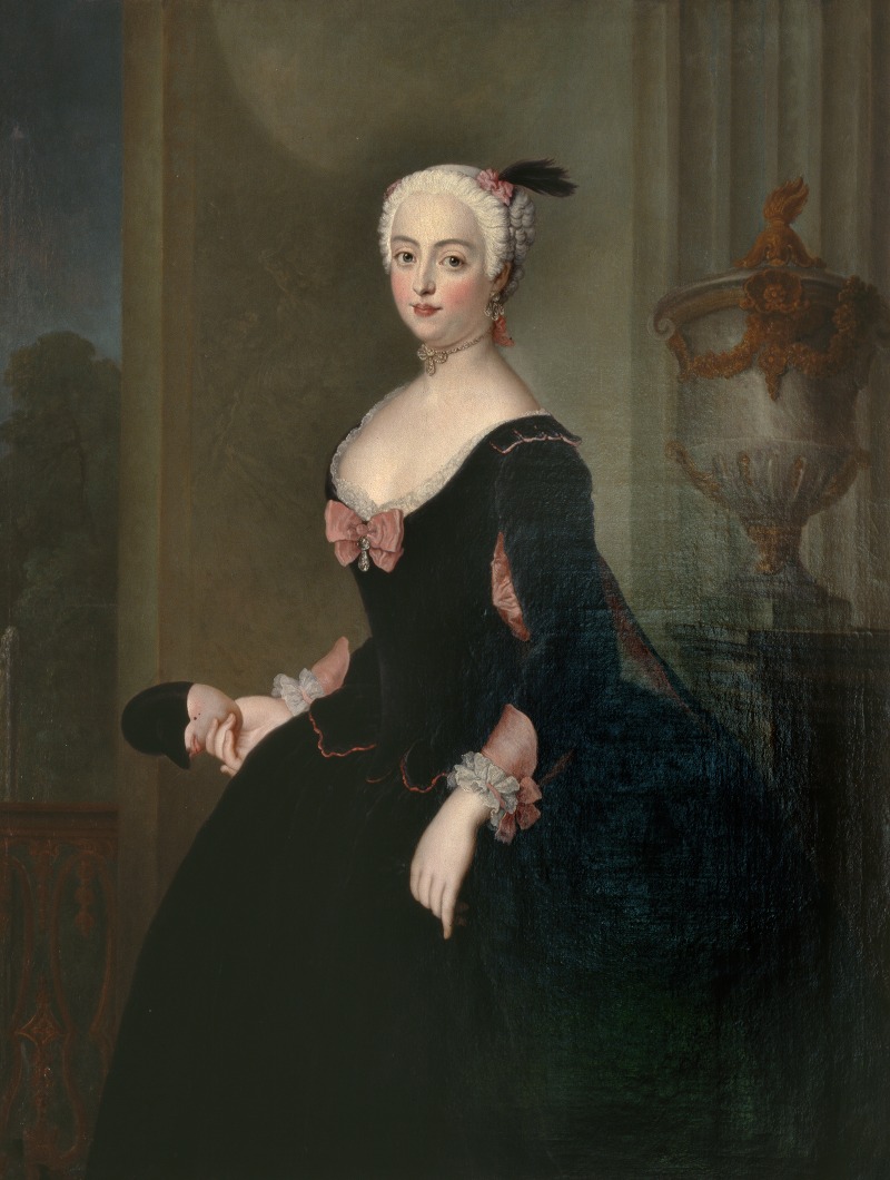 Antoine Pesne - Anna Elisabet von der Schulenburg