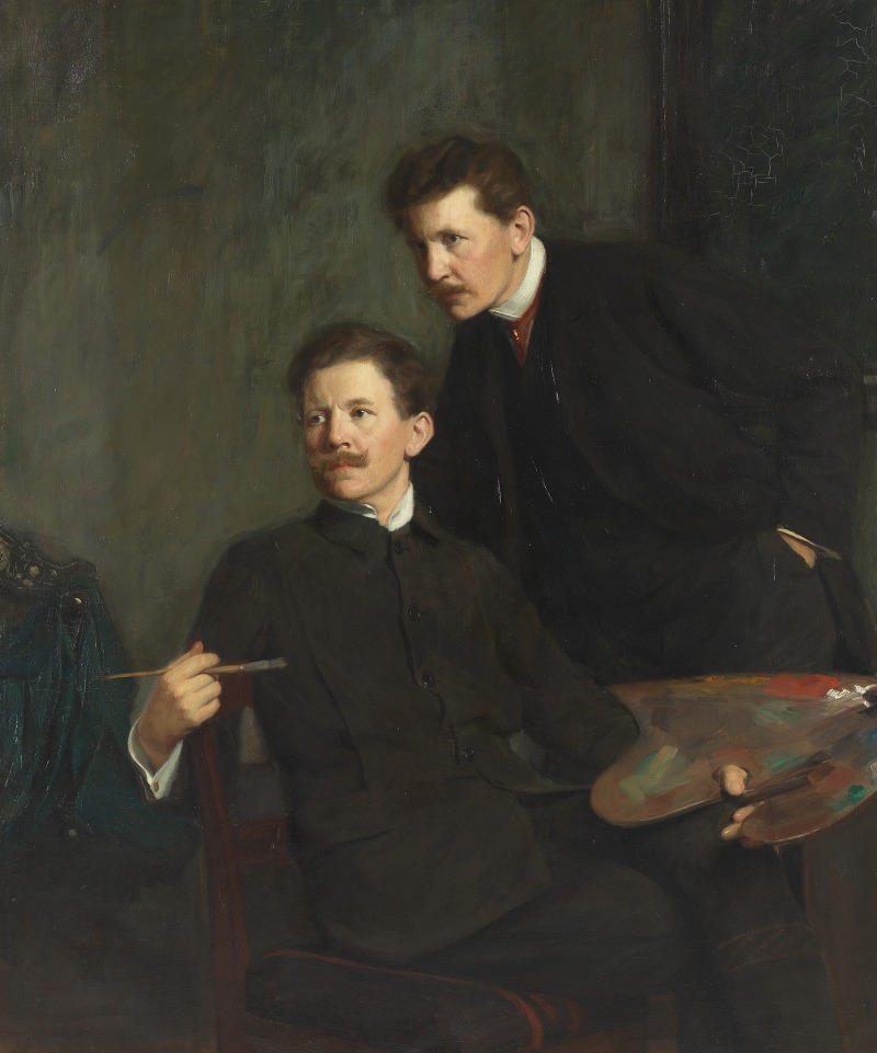 Bernhard Österman - Double portrait of the brothers Bernhard and Emil Österman