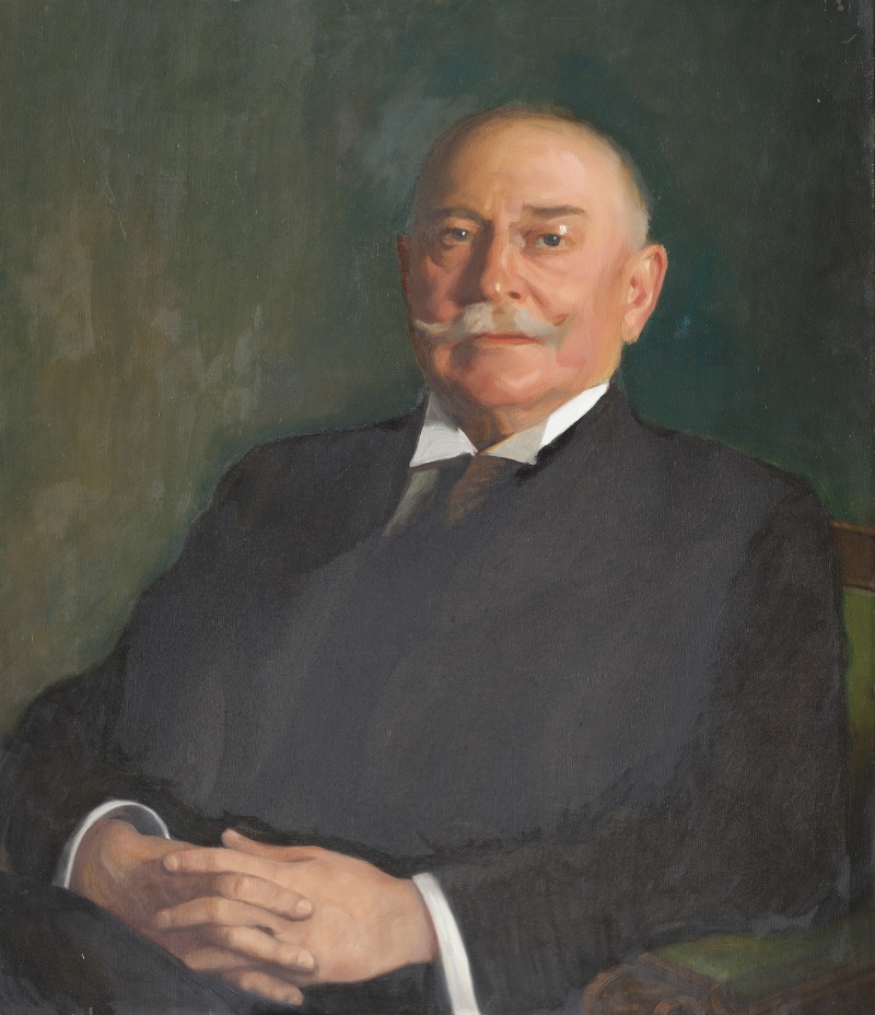 Bernhard Österman - Portrait of bank director Salin, Sundsval