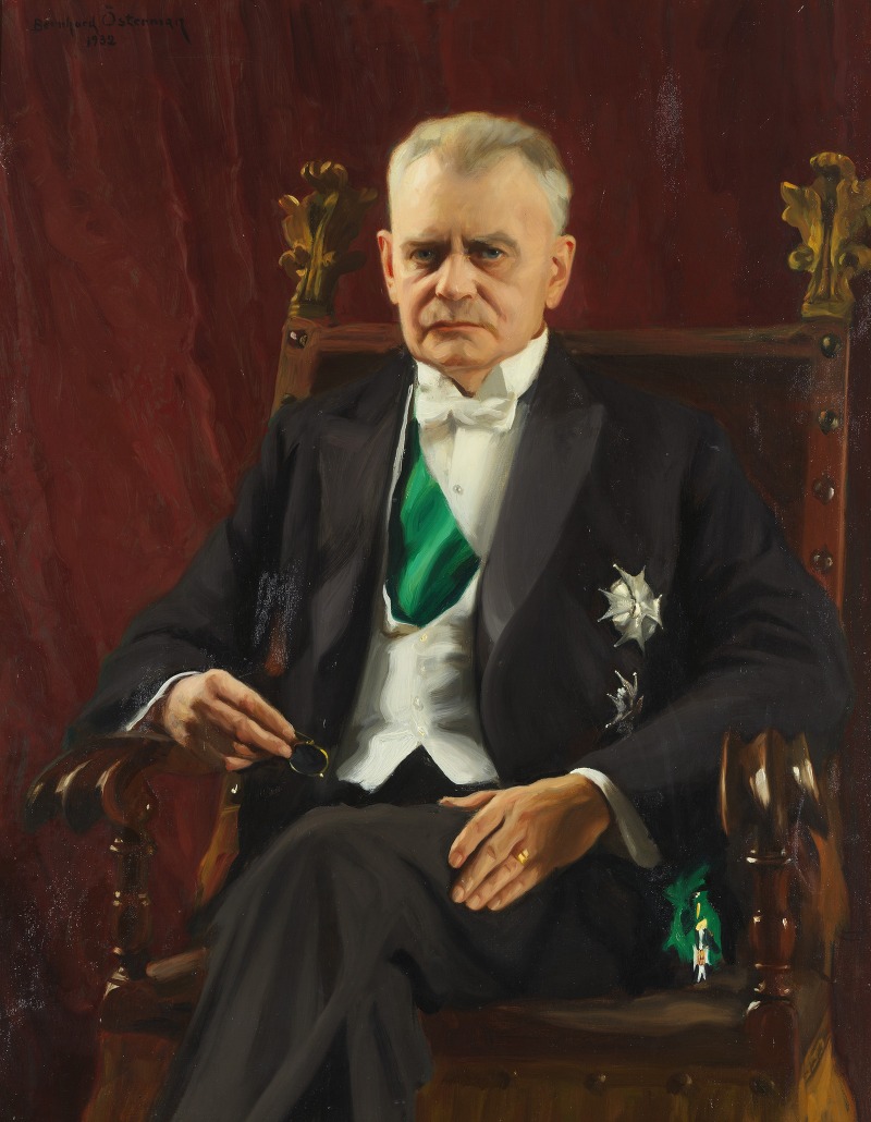 Bernhard Österman - Portrait of the Governor Henning Elmquist