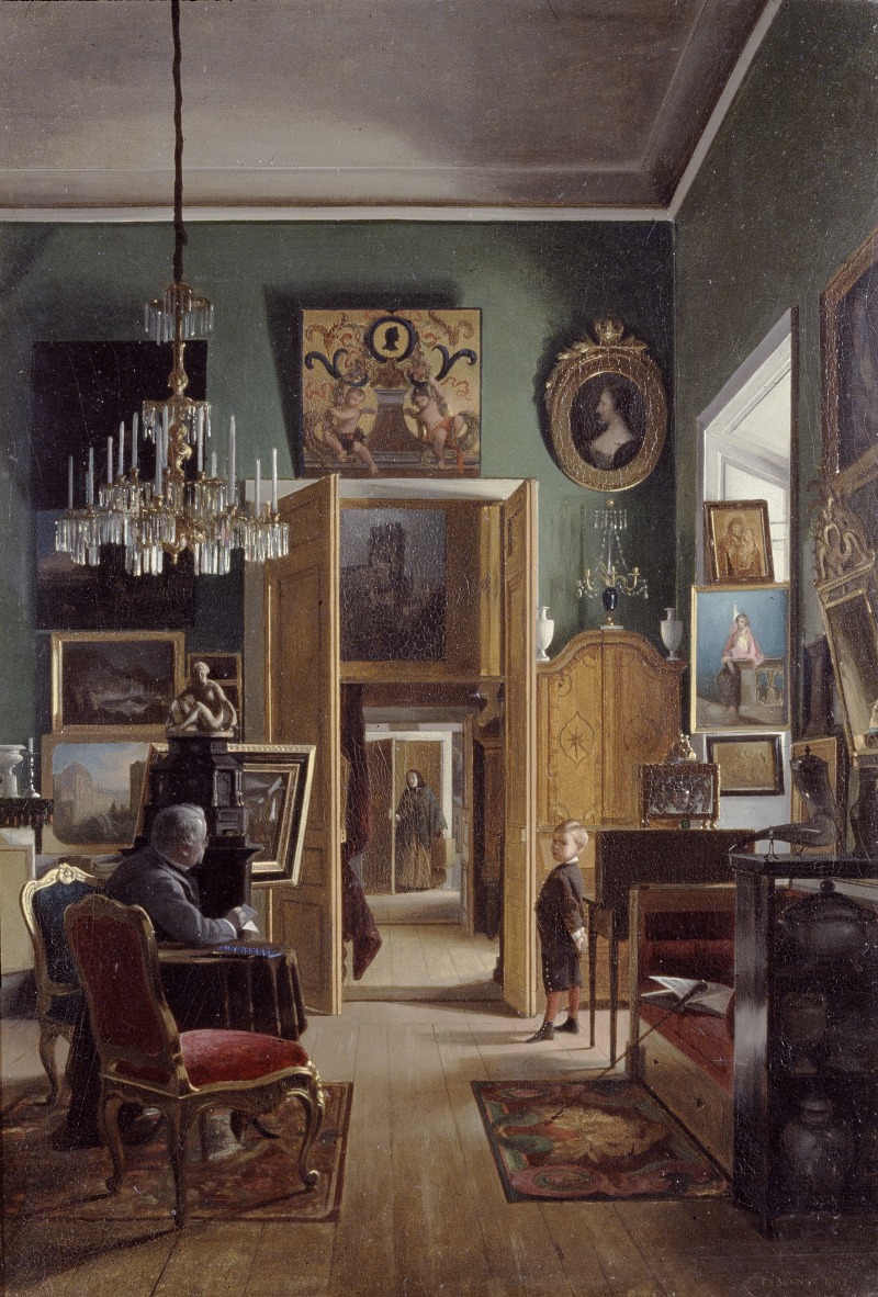Carl Stefan Bennet - Interior of the Painter’s Home in Stockholm