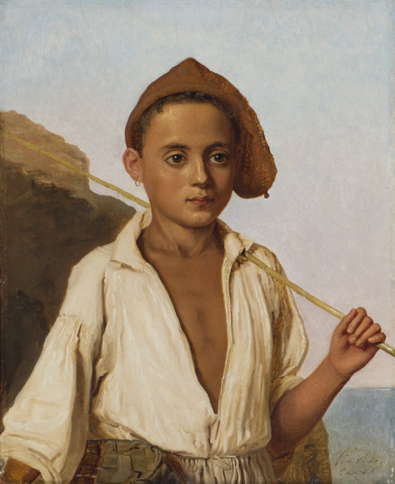 Christen Købke - A Capri Fisher Boy