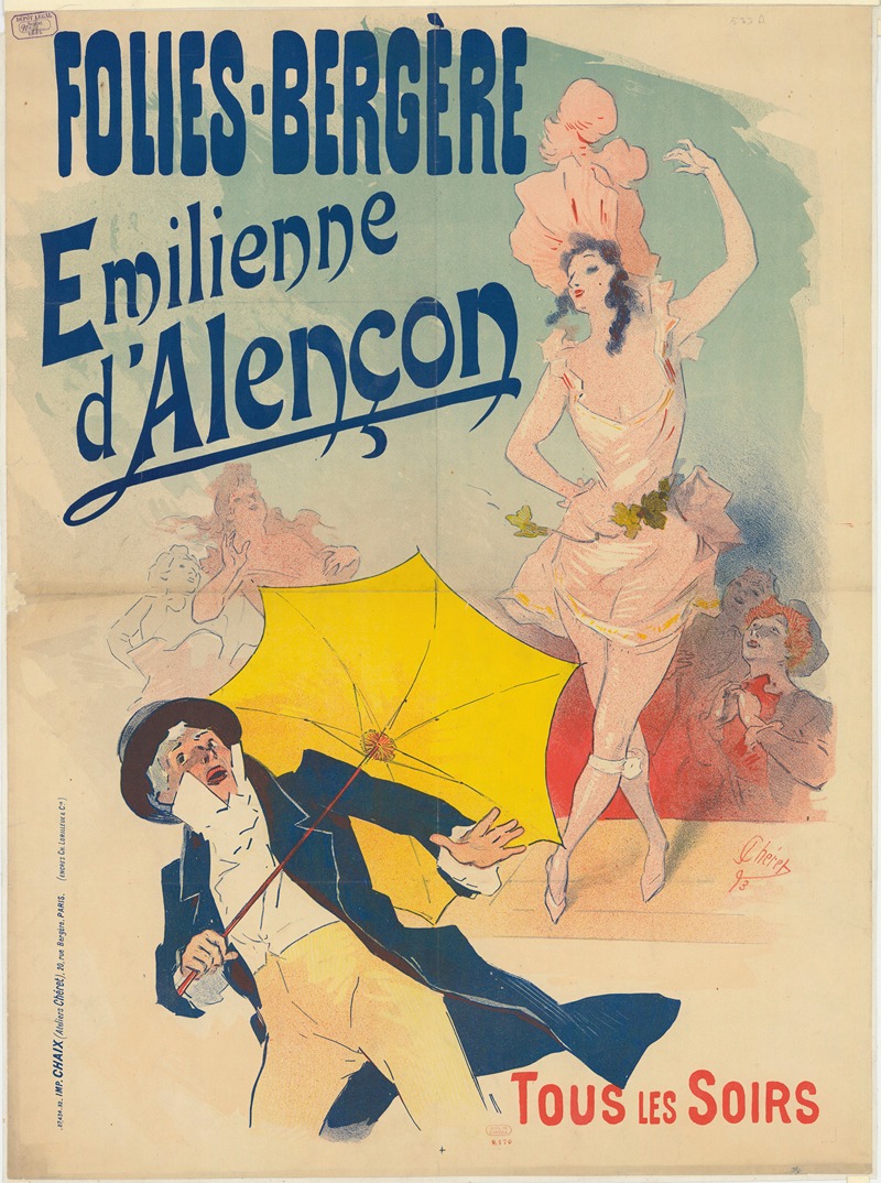 Jules Chéret - Folies Bergère. Emilienne d’Alençon tous les soirs