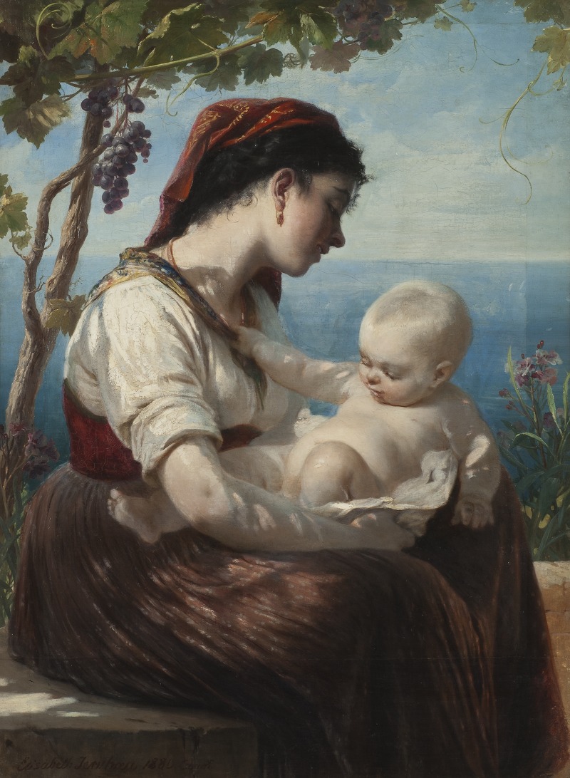 Elisabeth Jerichau Baumann - Young Mother and her Child