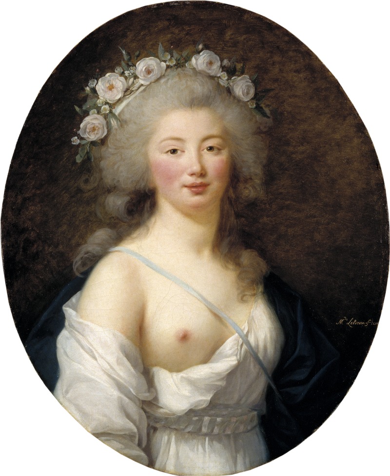 Elisabeth Louise Vigée Le Brun - Portrait of a Young Lady as Flora