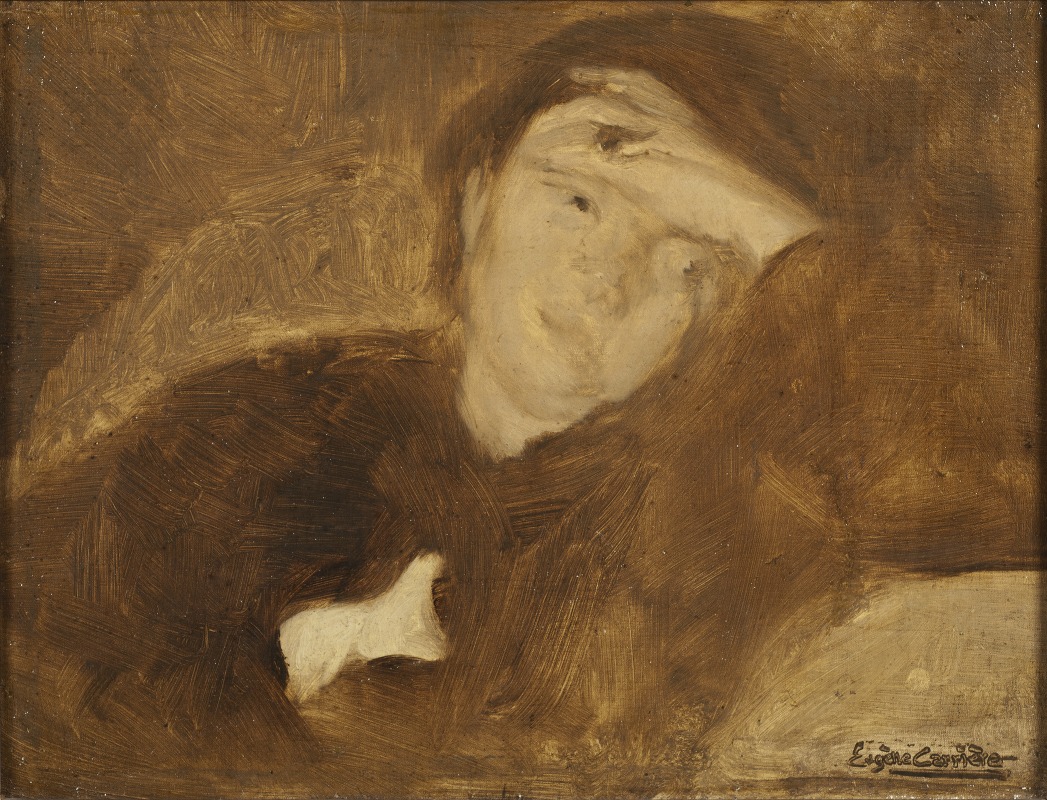 Eugène Carriere - Portrait of a Lady. Study