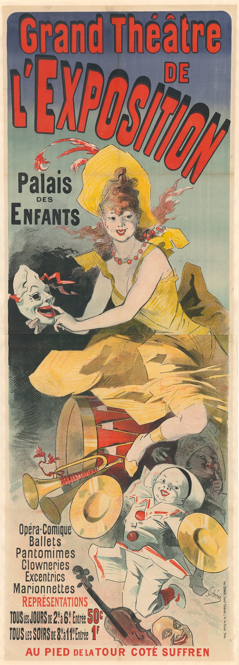 Jules Chéret - Grand Théâtre de l’Exposition. Palais des enfants. Opéra-comique, ballets, pantomines