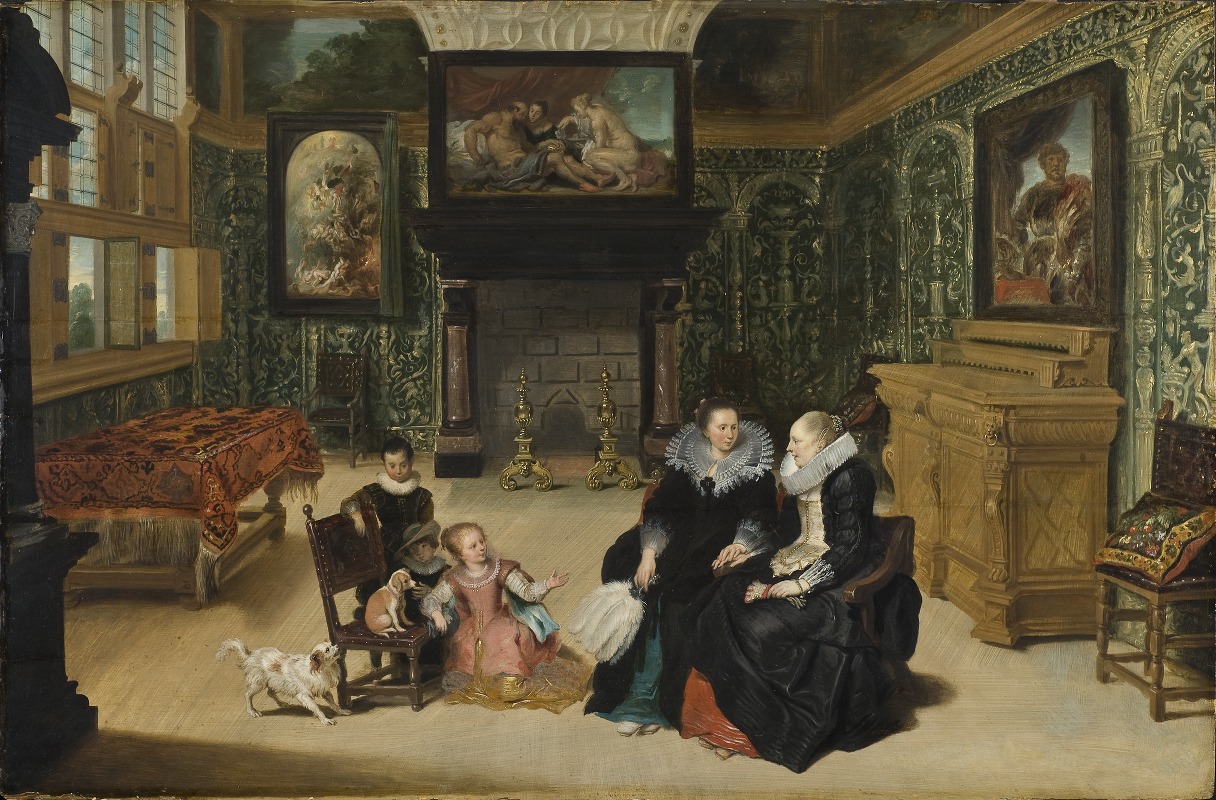 Frans Francken the Younger - Interior, called ‘Rubens’ salon’