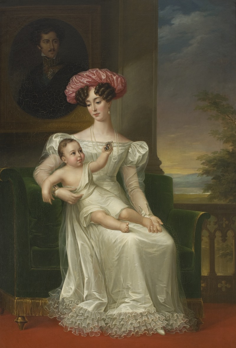 Fredric Westin - Josefina of Sweden and Norway, with her eldest son