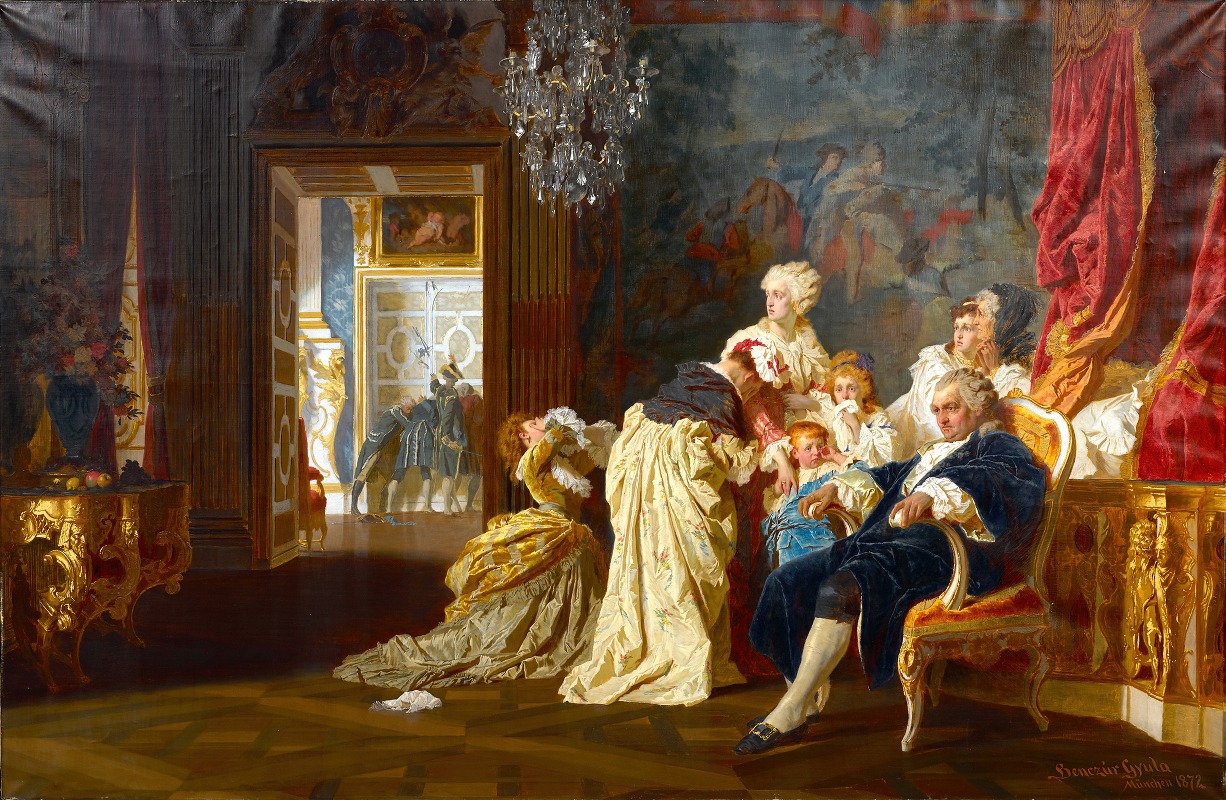 Gyula Benczúr - The capture of Louis XVI and his family