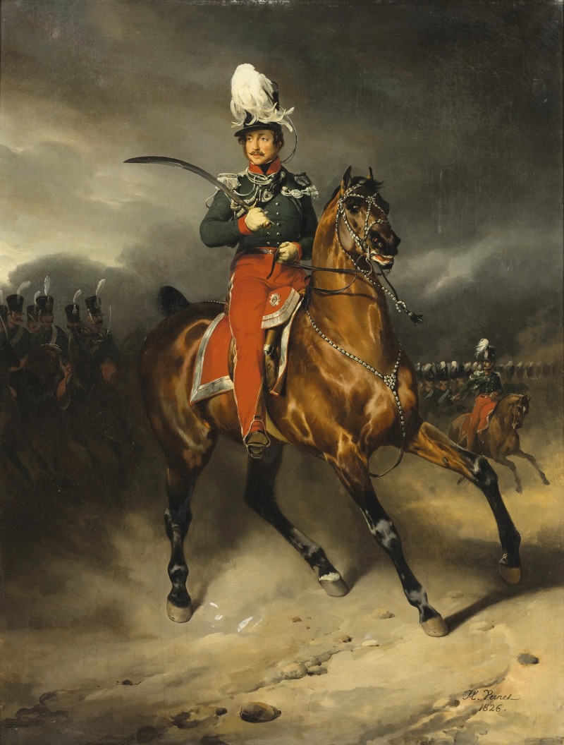 Horace Vernet - Portrait of Jean-Georges Schickler, chief of the Basel canton squadron