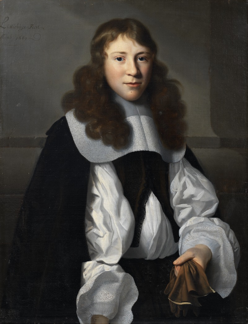 Isaack Luttichuys - Portrait of a young man with gloves