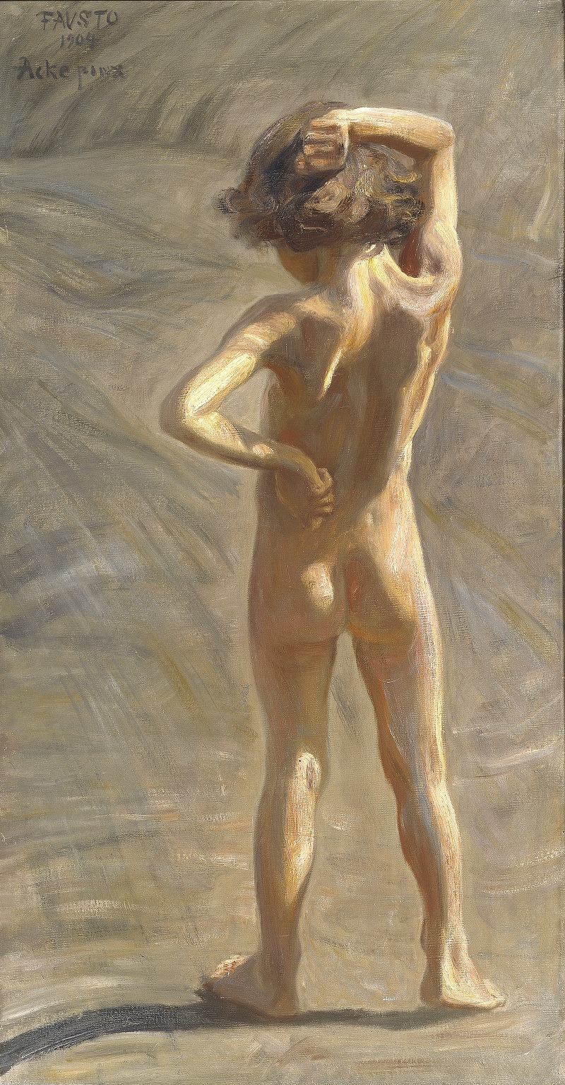 J.A.G. Acke - Fausto. Study of a Nude Boy
