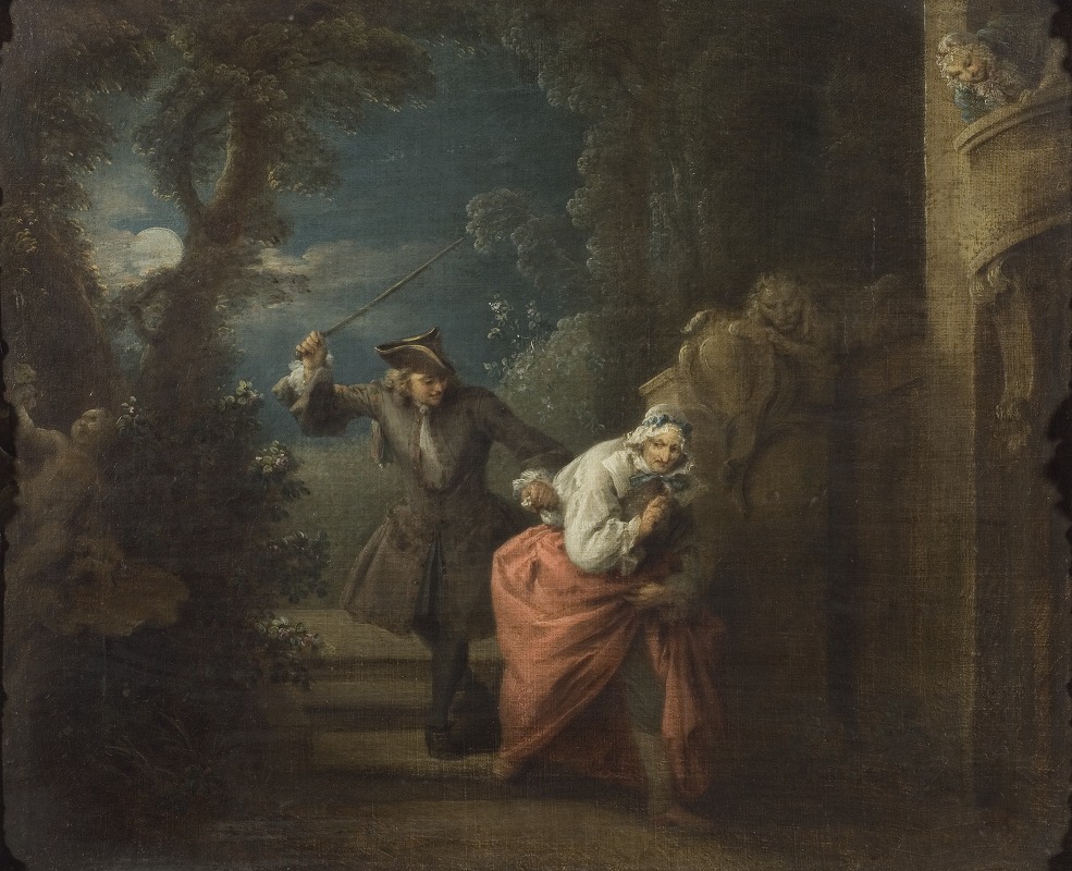Jean-Baptiste Pater - The Cudgelled and Contented Cuckold