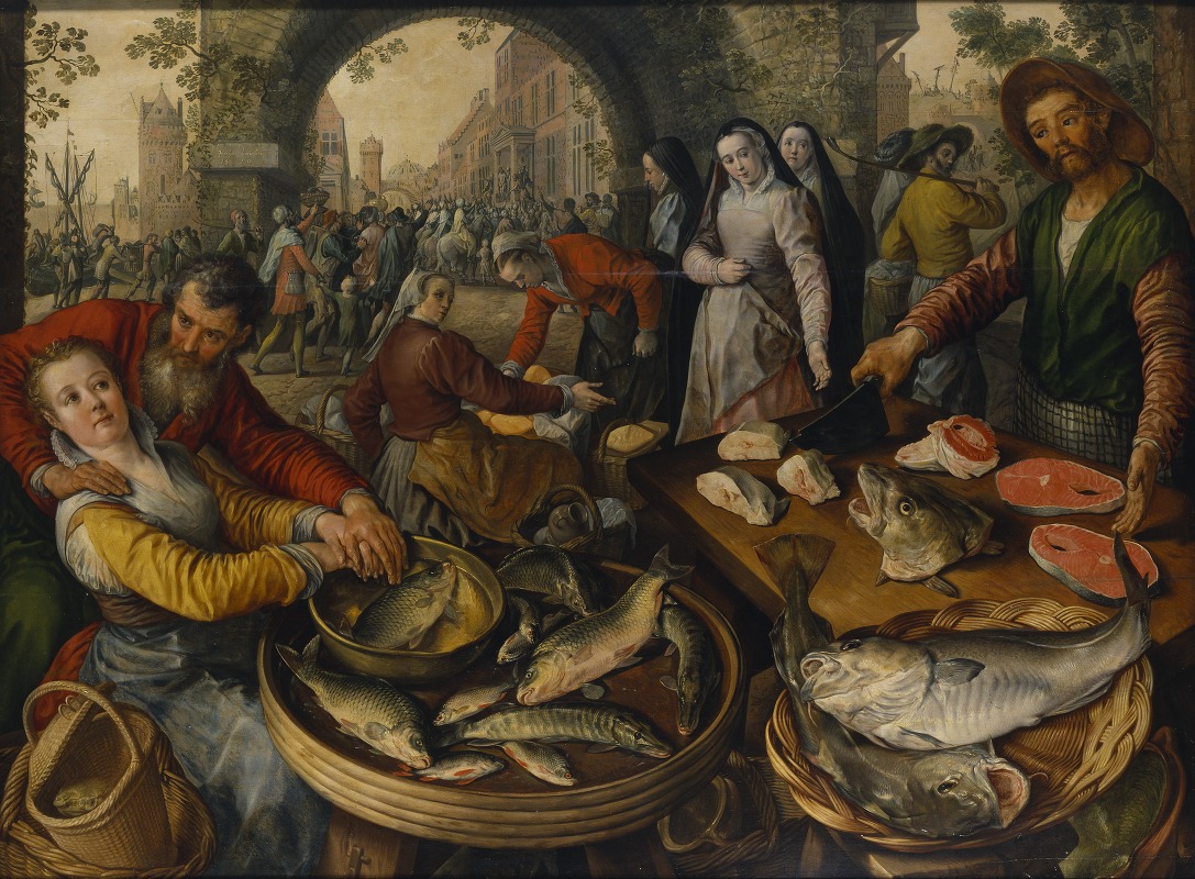 Joachim Beuckelaer - Fish Market with Ecce Homo