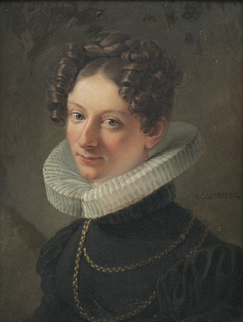 Johan Gustaf Sandberg - Portrait of the artist’s wife Sofia Dorotea Sandberg née Kökeritz