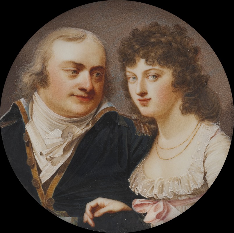 Johann Dominik Bossi - Georg J. Skjöldebrand, 1761-1816, colonel, his sister Maria Elisabeth, 1763-1842