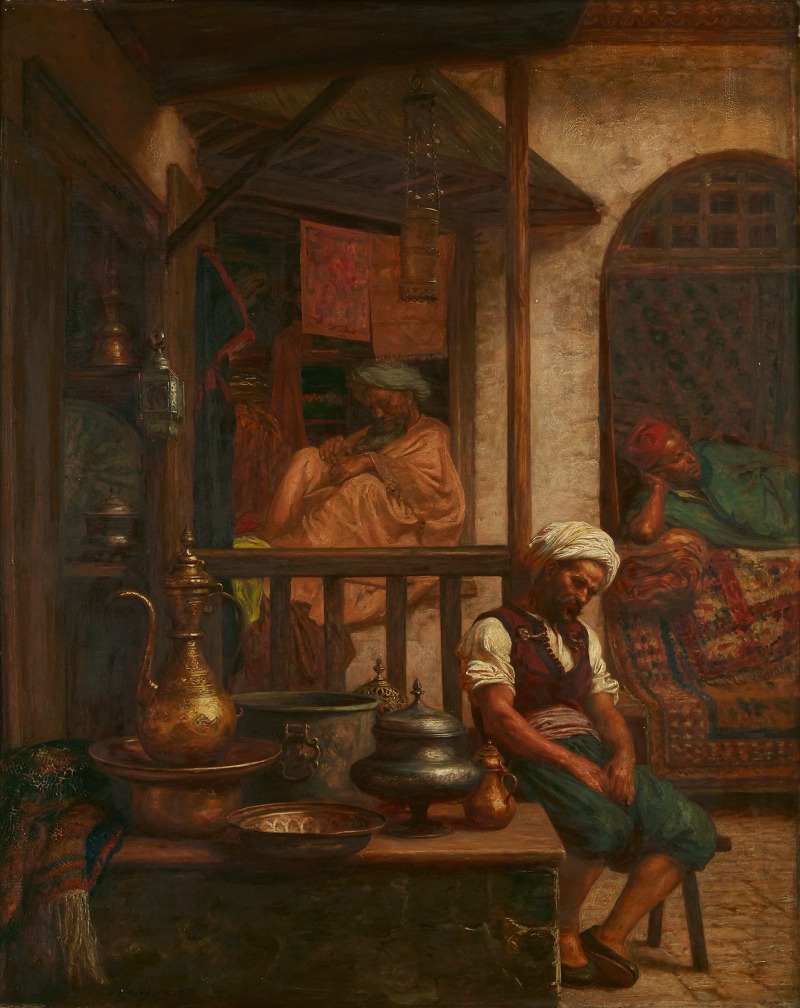 John Evan Hodgson - An afternoon in the bazaar