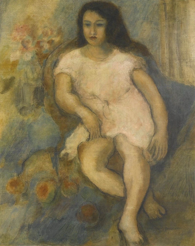 Jules Pascin - Jeune femme assise