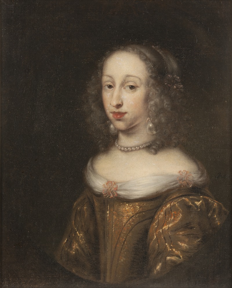 Jürgen Ovens - Anna Dorotea, 1640-1713, prinsessa av Holstein-Gottorp, abbedissa i Quedlingsburg