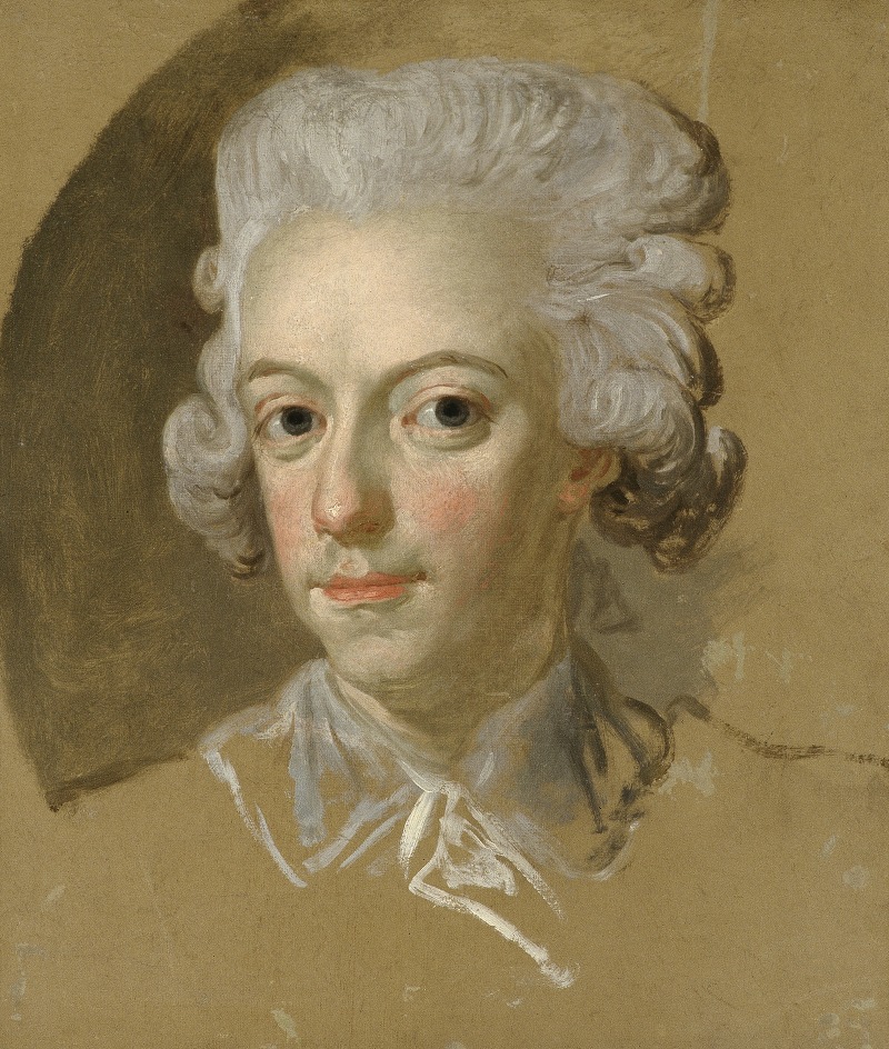 Lorens Pasch the Younger - King Gustav III of Sweden. Sketch