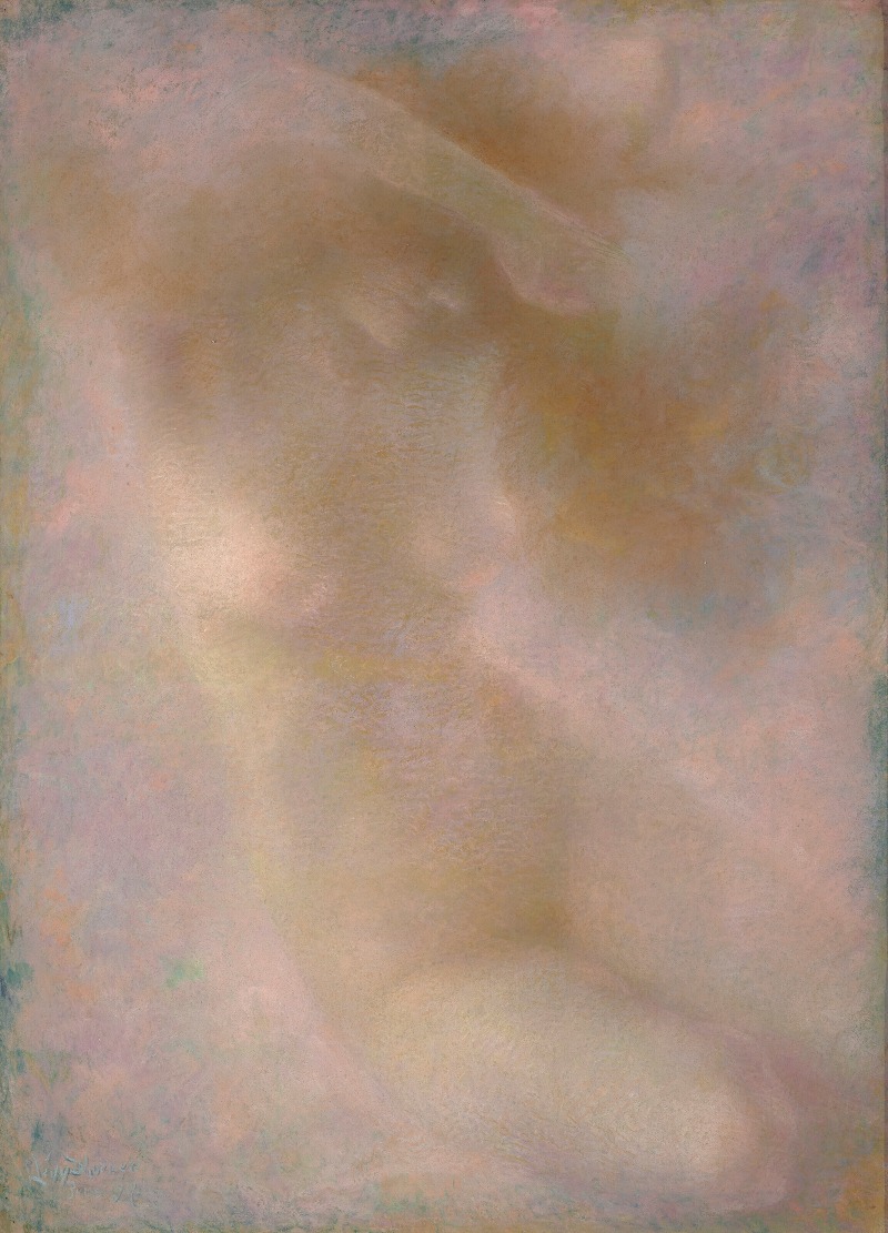 Lucien Lévy-Dhurmer - Femme nue, effet rose