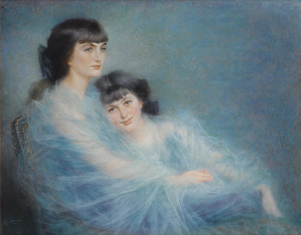 Lucien Lévy-Dhurmer - Jeune mère et sa fille