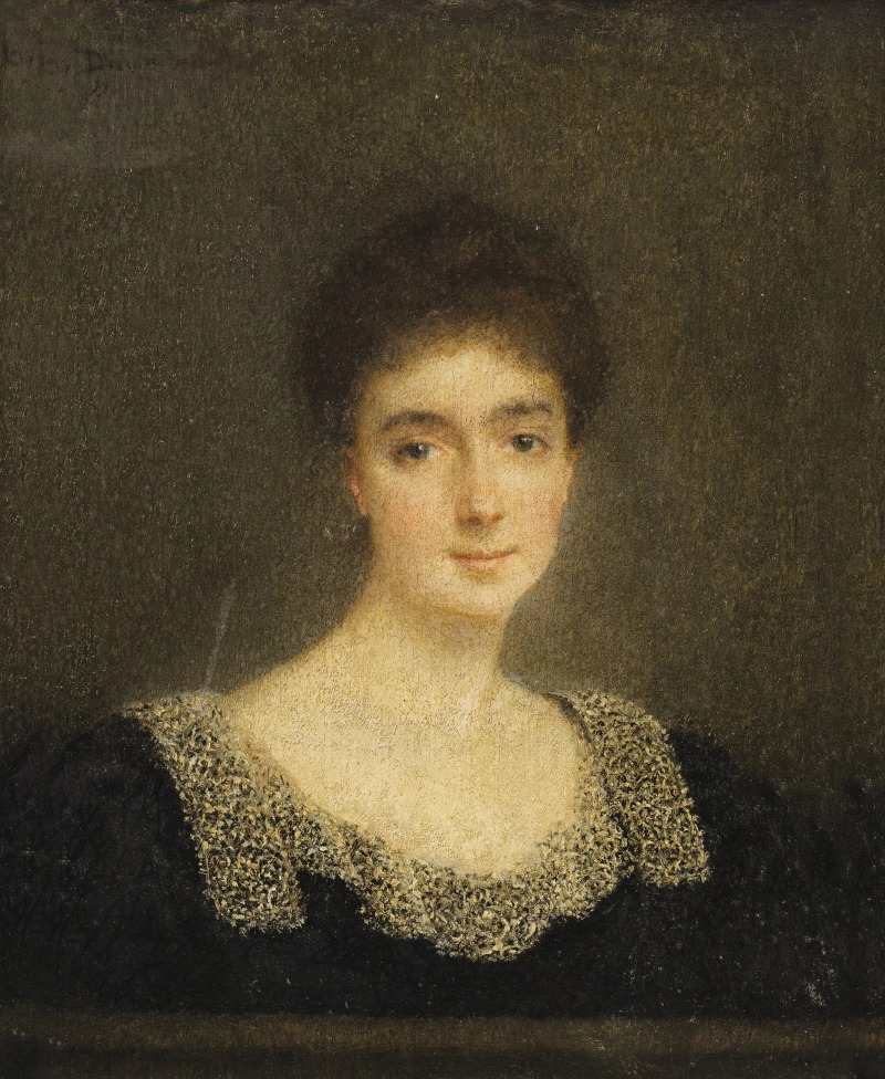 Lucien Lévy-Dhurmer - Presumed portrait of  Marguerite de Schickler, Countesse Hubert de Pourtalès