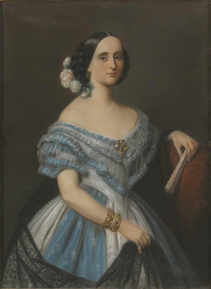 Maria Röhl - Julie (Julia Mathilda) Berwald, sp. Åkerhielm af Margrethelund (1822-1877), opera singer