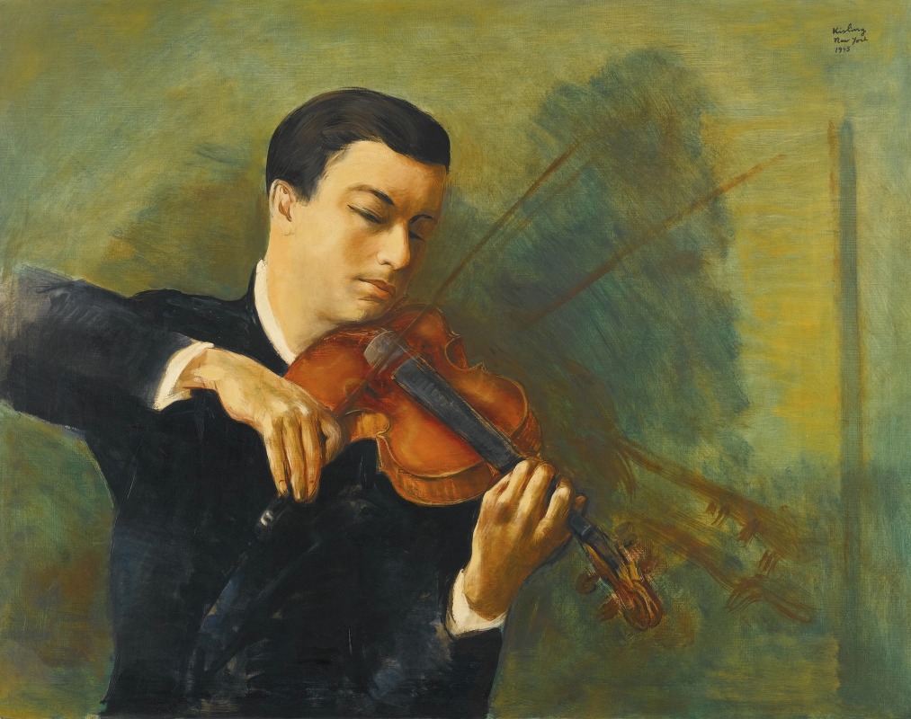 Moïse Kisling - Portrait du violiniste Milstein