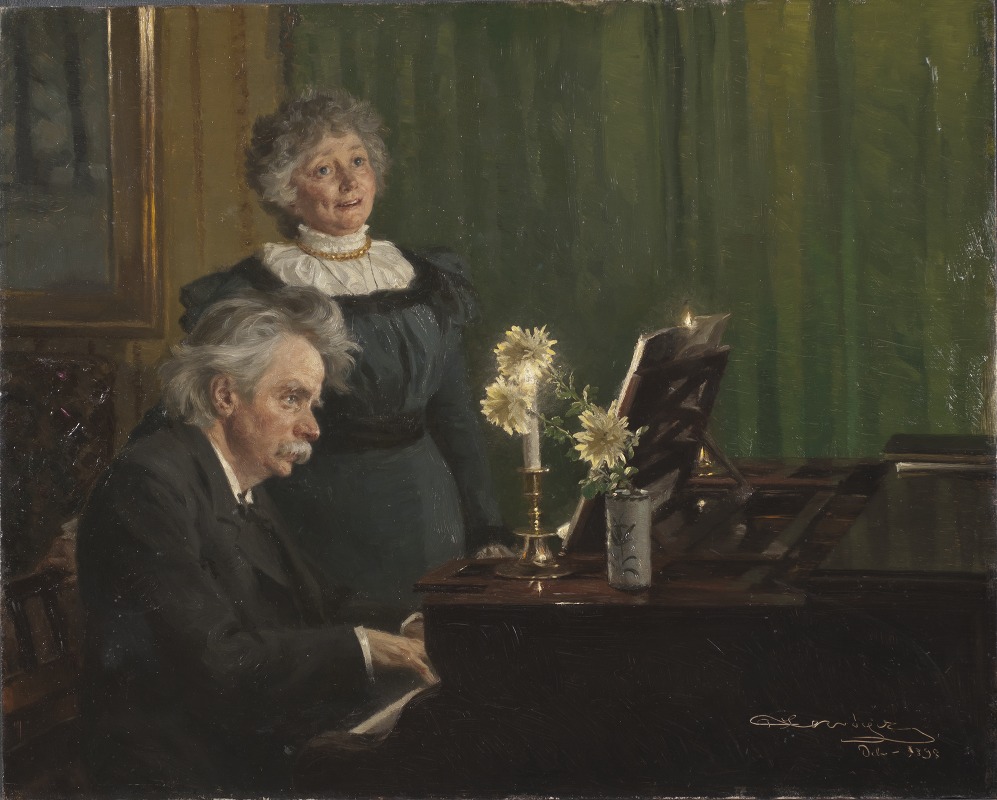 Peder Severin Krøyer - Edvard Grieg and Nina Grieg