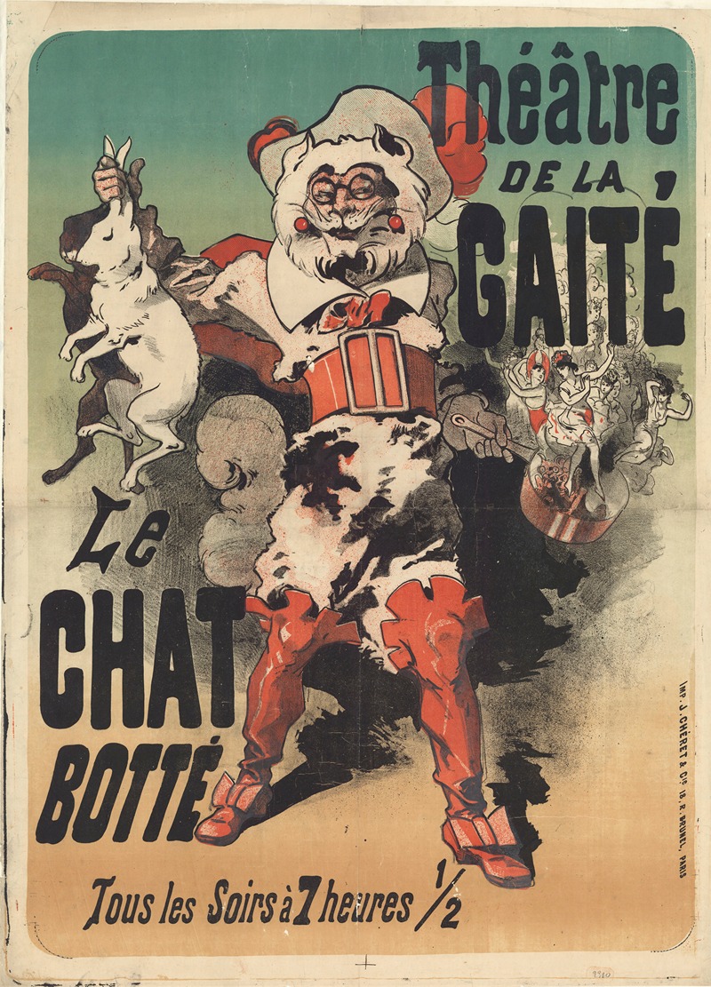 Jules Chéret - Théâtre de la Gaité. Le Chat botté