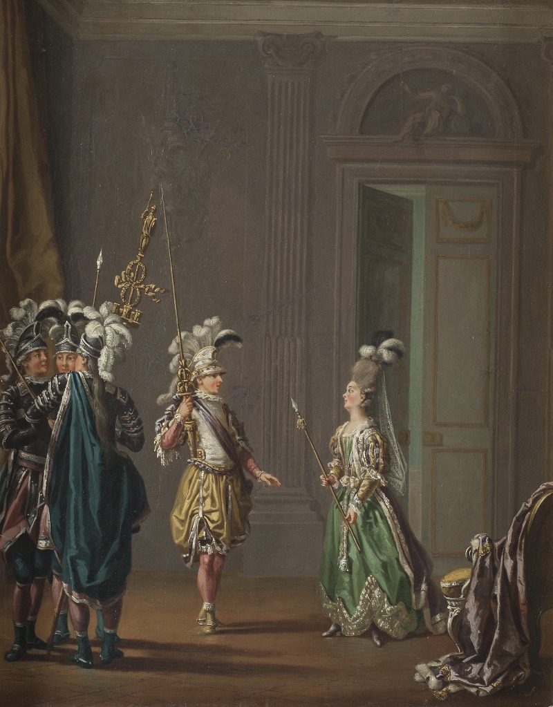 Pehr Hilleström - King Gustav III and Ulrika Eleonora von Fersen