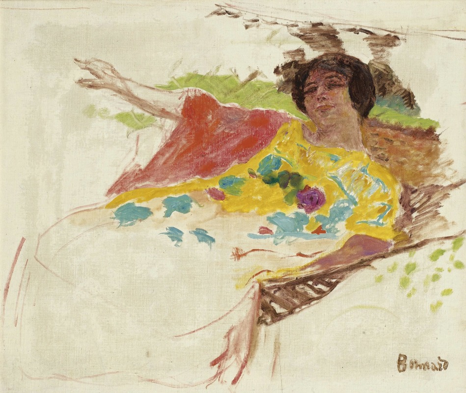 Pierre Bonnard - Femme au peignoir dans un hamac