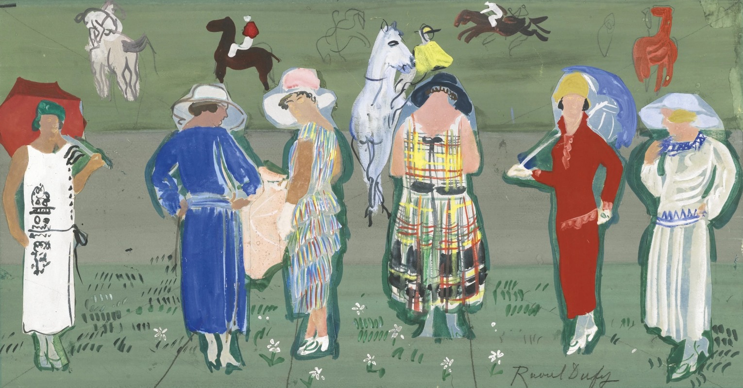 Raoul Dufy - Les mannequins aux courses