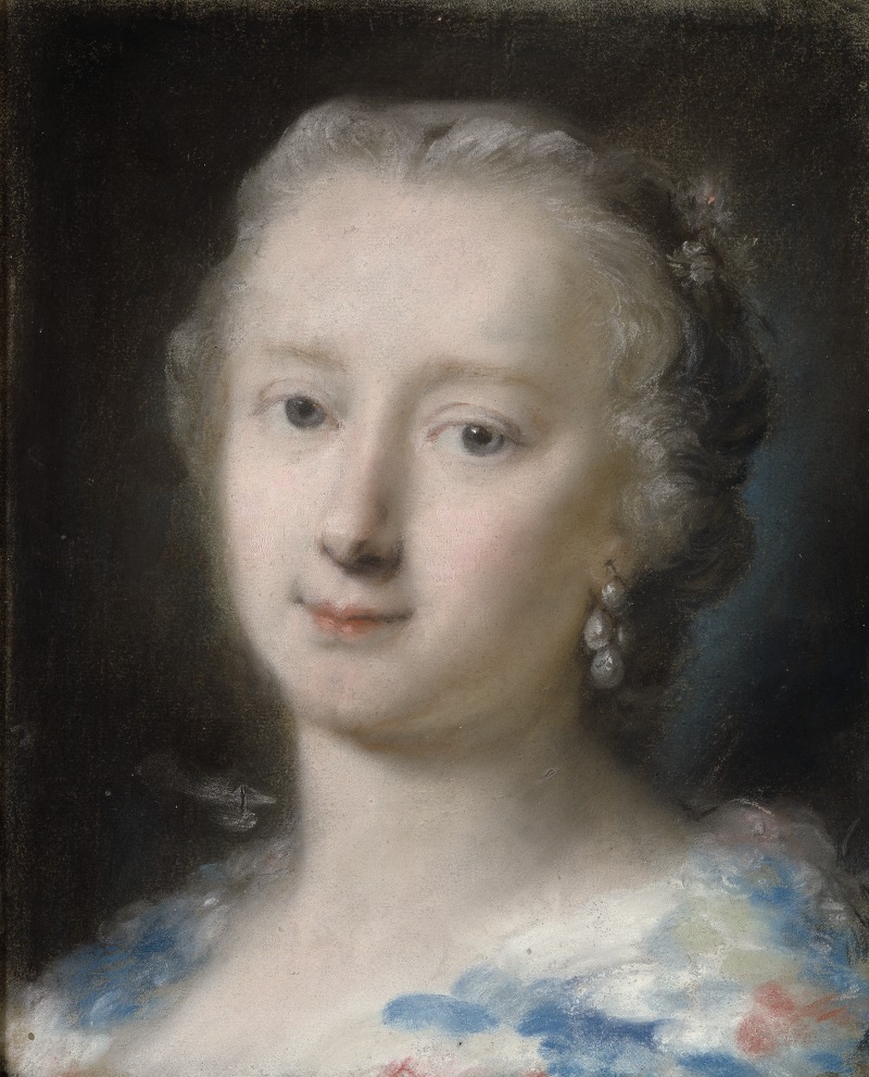 Rosalba Carriera - Young Woman with Flowers in her Hair