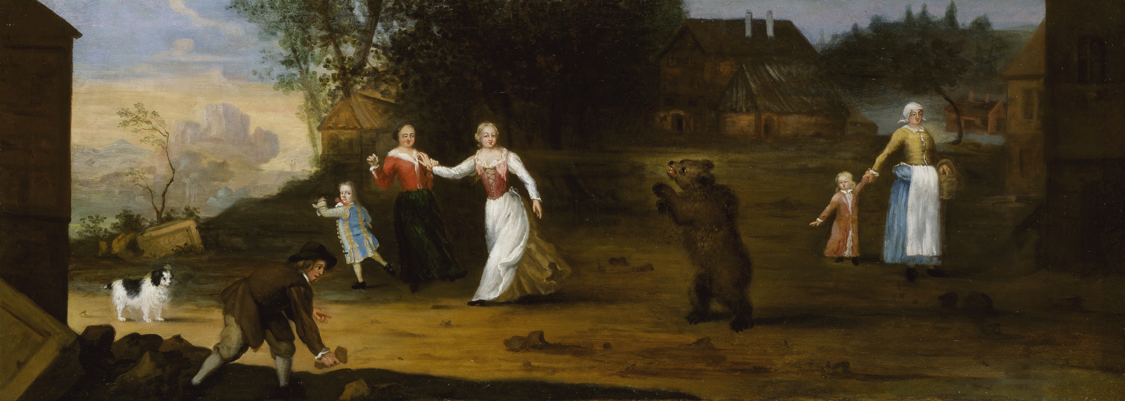 Ulrika Eleonora the elder - Landscape with dancing bear