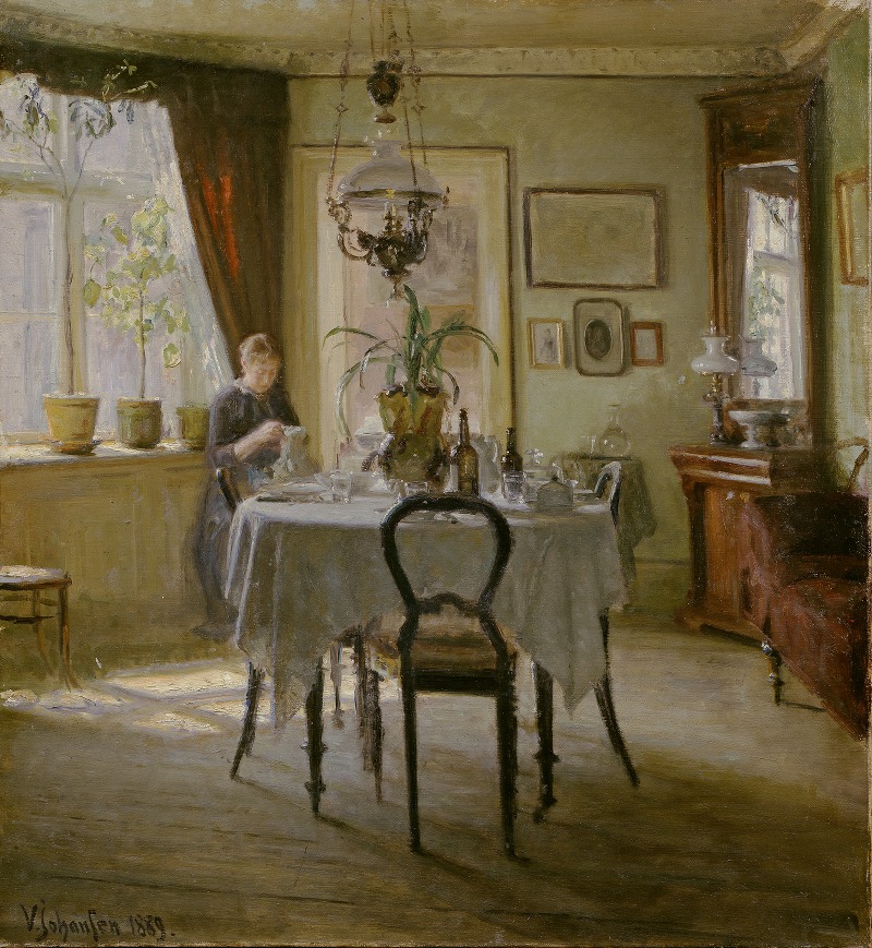 Viggo Johansen - Sunlight in the Dining-room