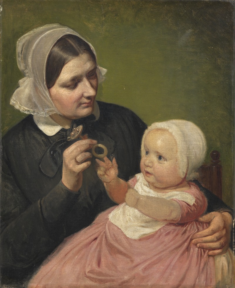 Wilhelm Marstrand - The Artist’s Wife and Their Son Poul