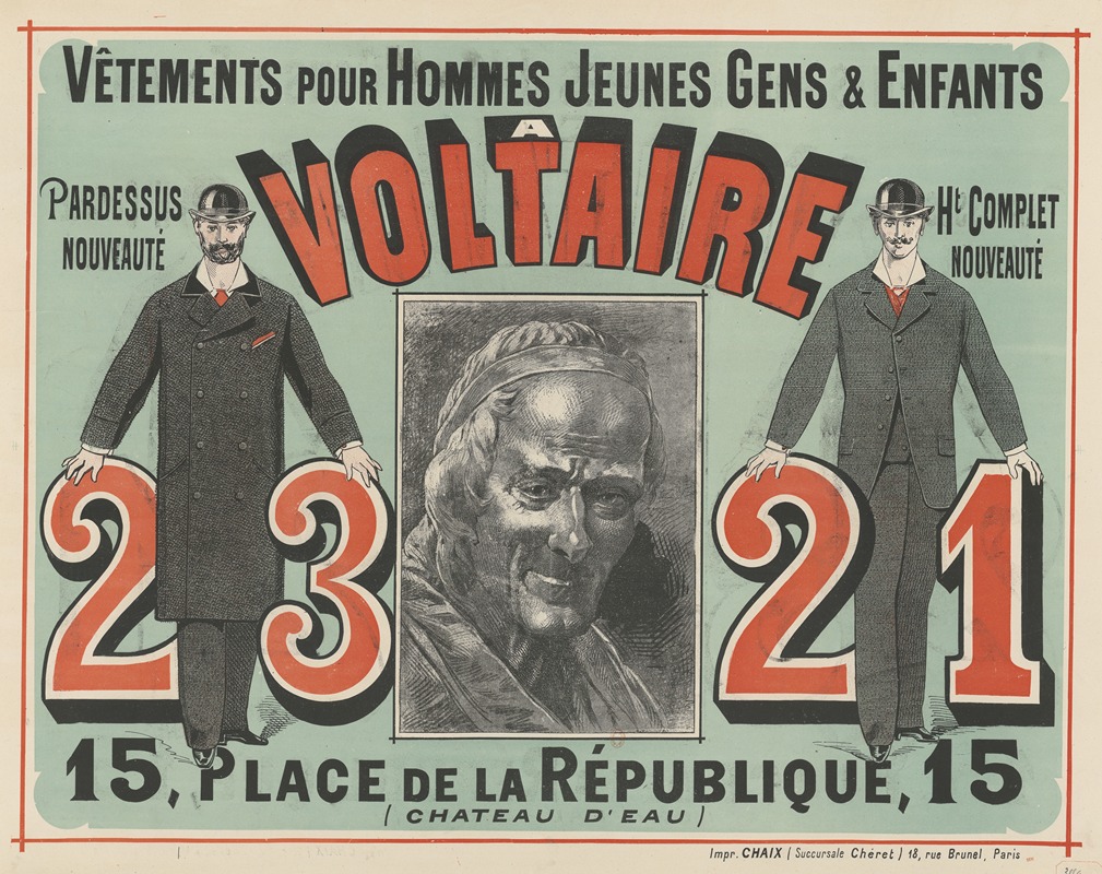 Jules Chéret - Vêtements pour hommes, jeunes gens & enfants à Voltaire