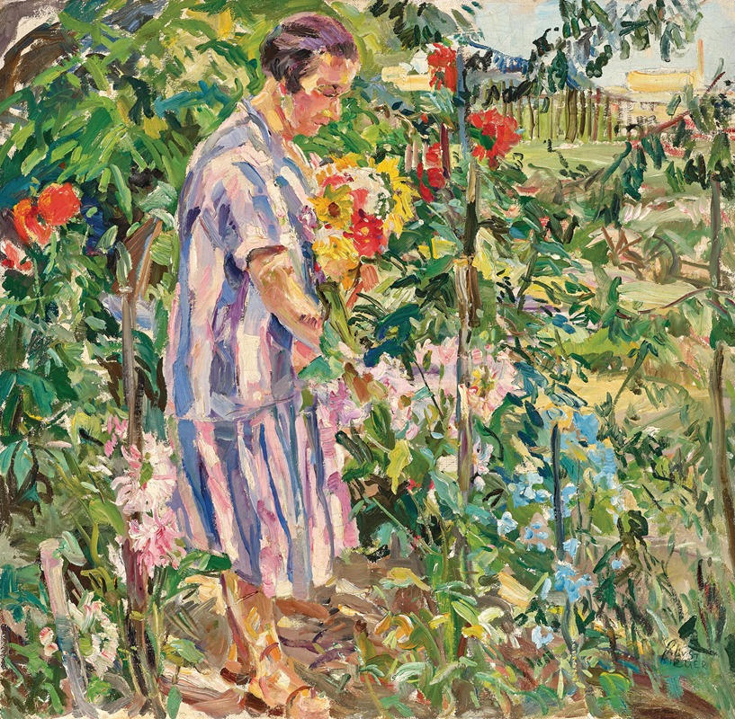 August Rieger - Im Garten