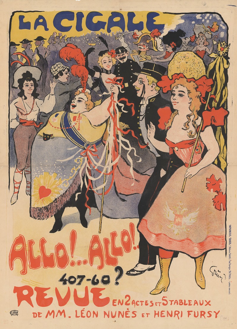 Jules-Alexandre Grün - La Cigale. Allo.Allo