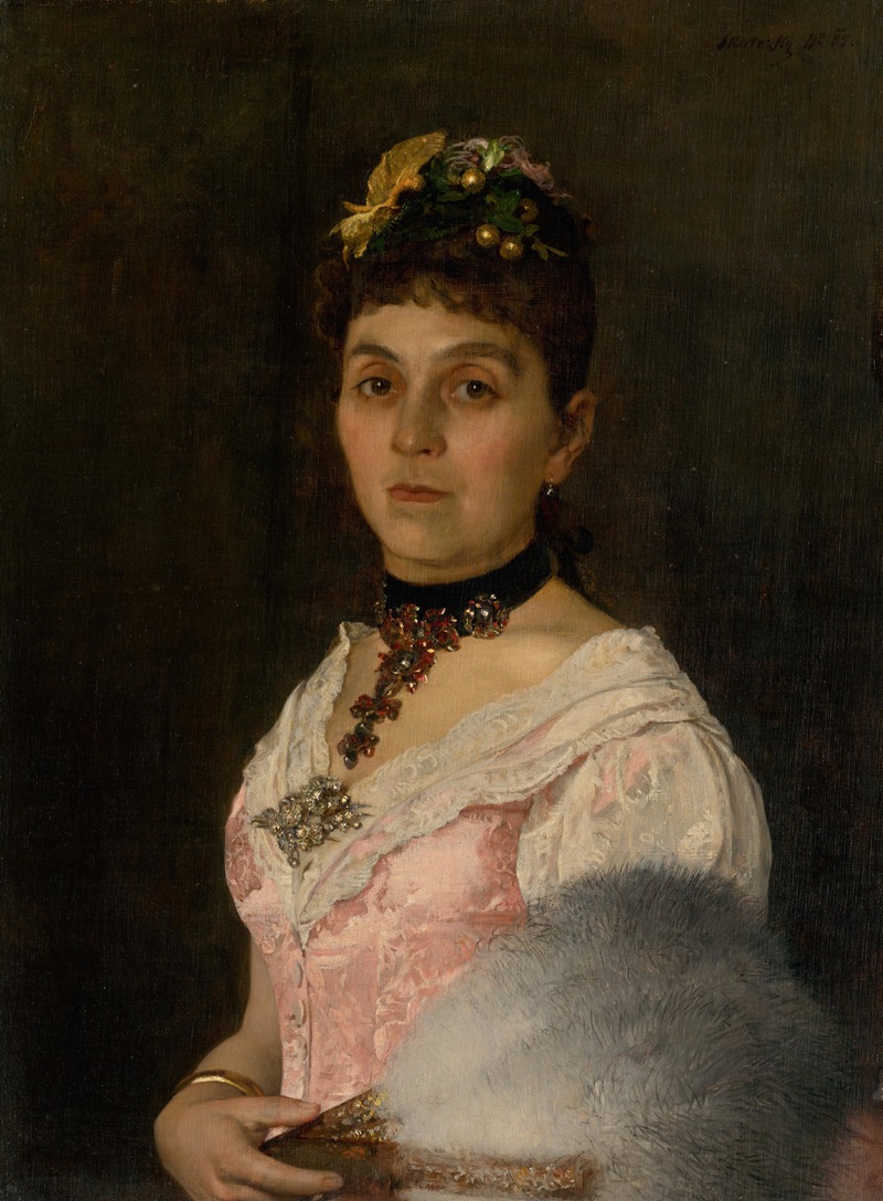Dominik Skutecký - Portrait of Countess Mária Nyára Radvánska