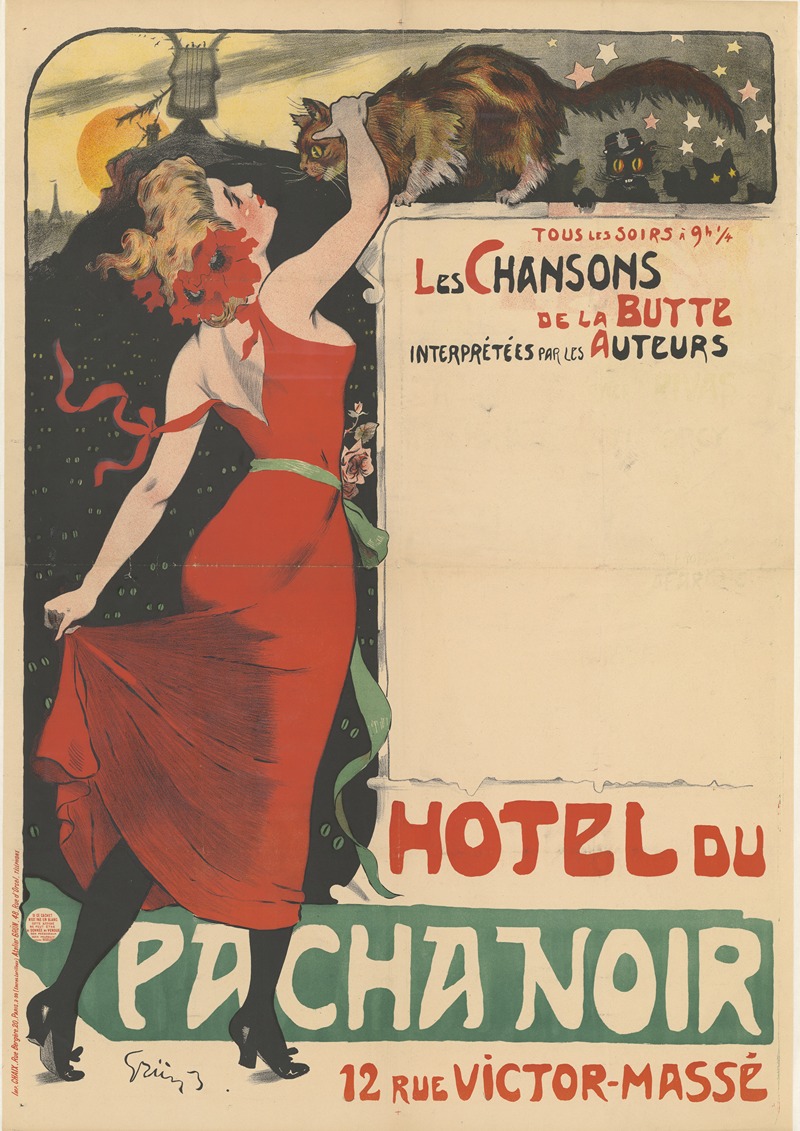 Jules-Alexandre Grün - Les chansons de la Butte. Hôtel du Pacha noir