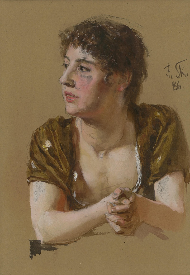 Dominik Skutecký - Study of a Women (Portrait)