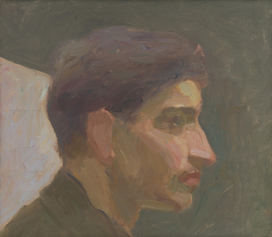 Eduard Putra - Head Study of a Young Man