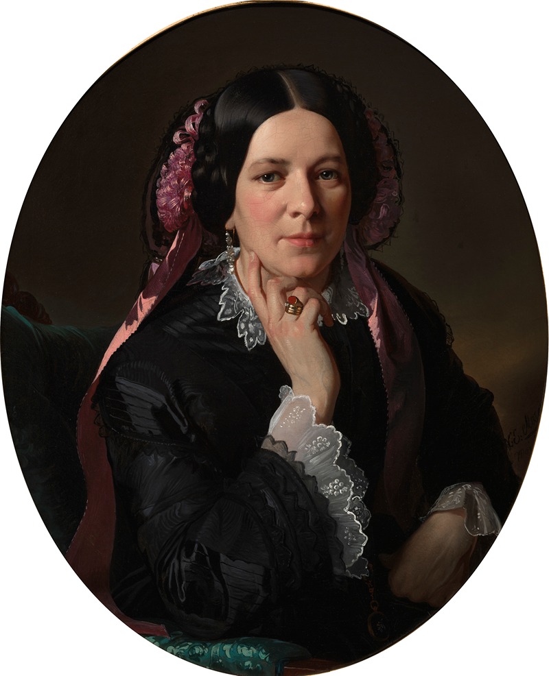 Ernst Christian Moser - Portrait of Theresa Hannack