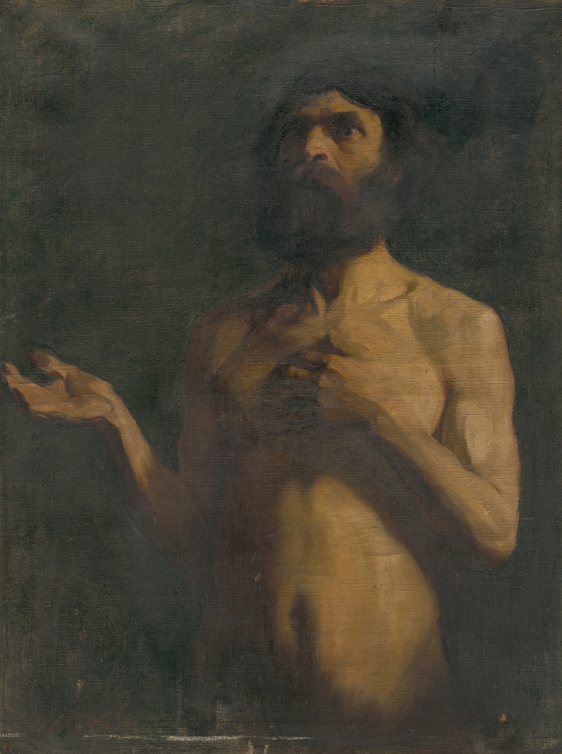 Gejza Kukán - Study of Nude of Old Man